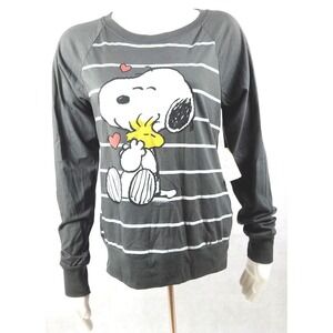 Peanuts Womens T-shirt Gray Size S